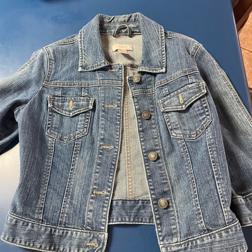 LOFT Classic Blue Denim Jacket